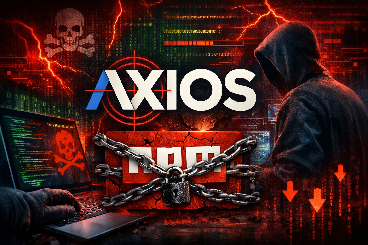 Titelbild: Axios Schwachstelle? Axios npm kompromittiert: IOCs und Sofortmaßnahmen – Artikel von Mika Schmidt