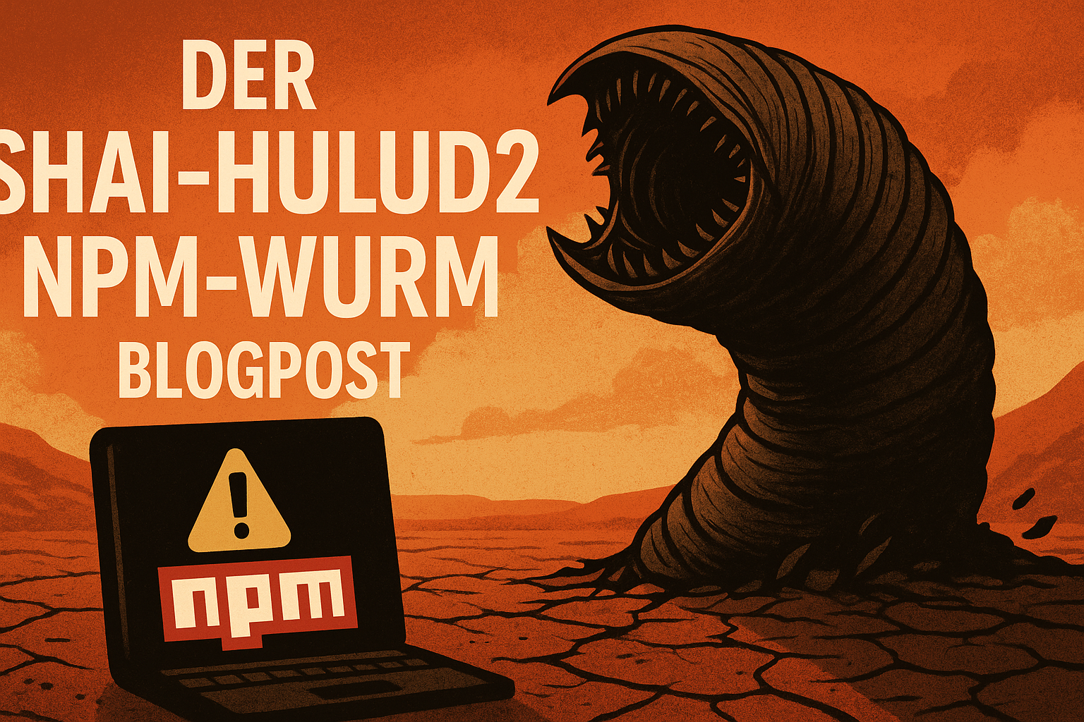 Titelbild: Shai-Hulud 2.0: Ein Wurm frisst sich durch die Software-Supply-Chain – Artikel von Mika Schmidt