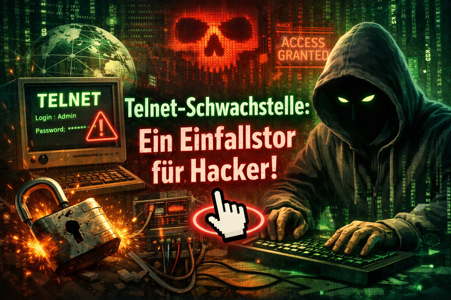 Visualisierung einer kritischen Telnet-Sicherheitslücke in GNU Inetutils mit abgeschottetem Netzwerkzugang und Härtungsmaßnahmen